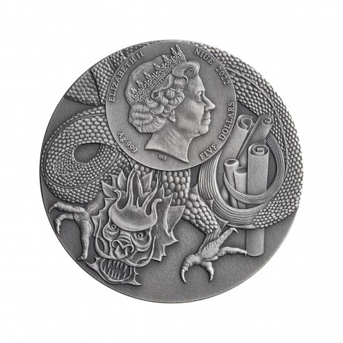 Niue 2022 5$ BAO ZENGH Chinese Heroes 2 Oz silver coin