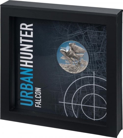 Benin 2022 1500 Francs FALCON Urban Hunters 3 Oz Silver Coin