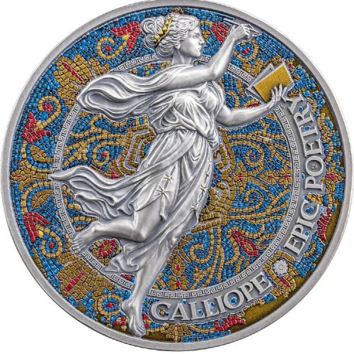 Cameroon 2024 2000 Francs CALLIOPE The Nine Muses 2 Oz silver coin