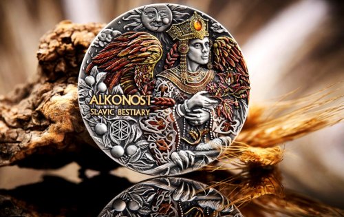 Cameroon 2023 2000 Francs ALKONOST Slavic Bestiary 3 Oz silver coin