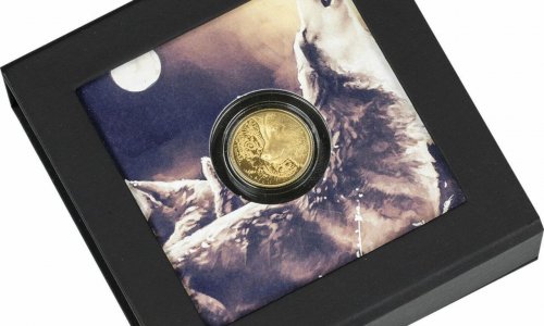 Mongolia 2021 1000 Togrog - Mystic Wolf Gold -1/10 oz Gold coin