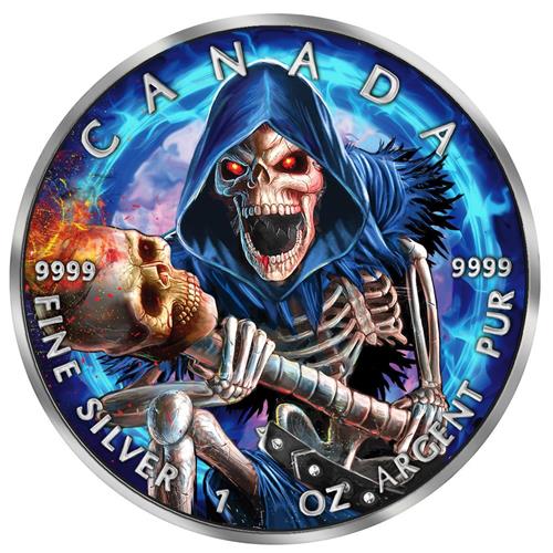 Canada 2024 5$ GRIM REAPER Death Maple Leaf Armageddon VII 1 Oz silver coin