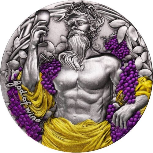 Cameroon 2025 2000 Francs DIONYSUS God of Wine 2 Oz silver coin