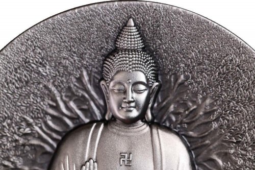 Gabon 2025 2000 Francs BUDDHA Creator of Buddhism 2 Oz silver coin