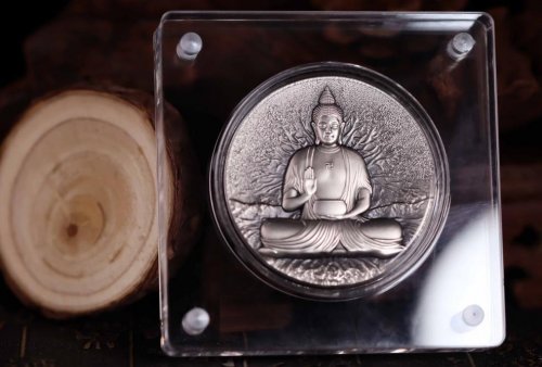 Gabon 2025 2000 Francs BUDDHA Creator of Buddhism 2 Oz silver coin