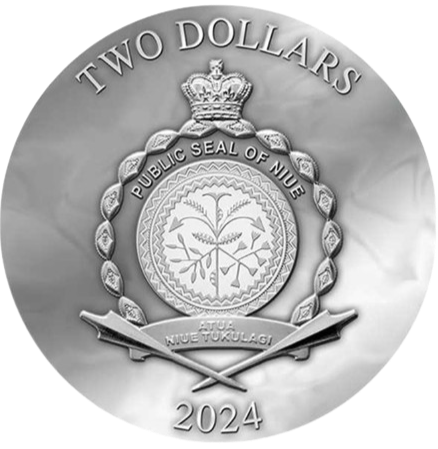 Niue 2024 2$ FAUNA Dark Beauties 50gr silver coin