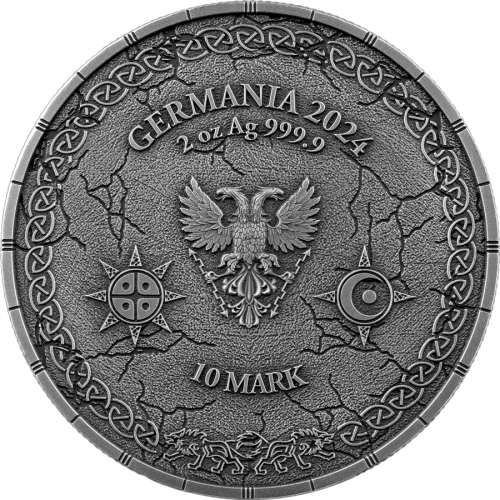 Germania 2024 10 Mark Sköll and Hati Ragnarök 2 Oz silver coin