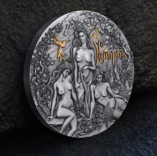 Cameroon 2024 2000 Francs NYMPHS 2 Oz silver coin