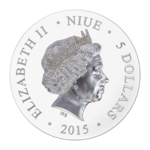 Niue 2015 $5 Icon Orthodox Shrines St. George 50g silver coin