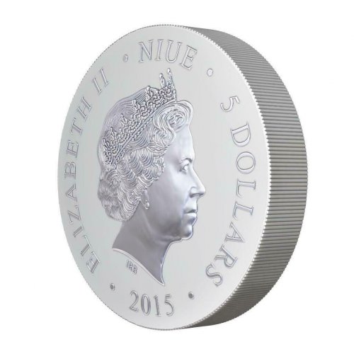 Niue 2015 $5 Icon Orthodox Shrines St. George 50g silver coin