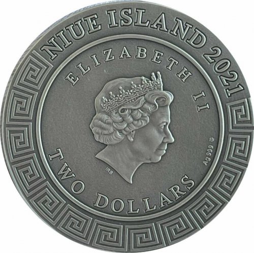 Niue 2021 2$ Heracles Demigods 2 Oz silver coin