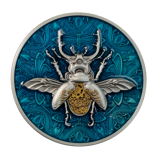 Niue 2024 2$ MECHANICAL BEETLE 2 Oz silver coin