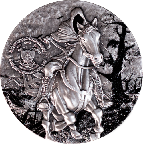 Cameroon 2025 2000 Francs HEADLESS HORSEMAN 2 Oz  silver coin