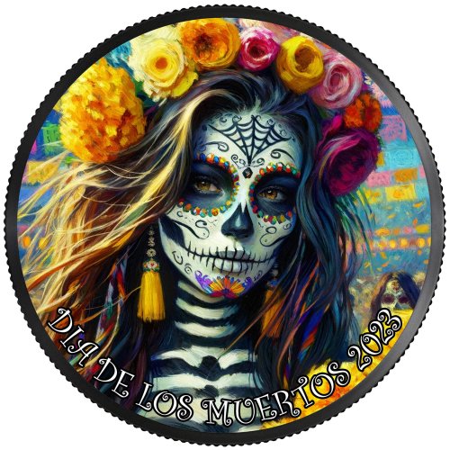 Mexico 2023 1 Onza DIA DE LOS MUERTOS Impressionism 1 Oz  silver coin