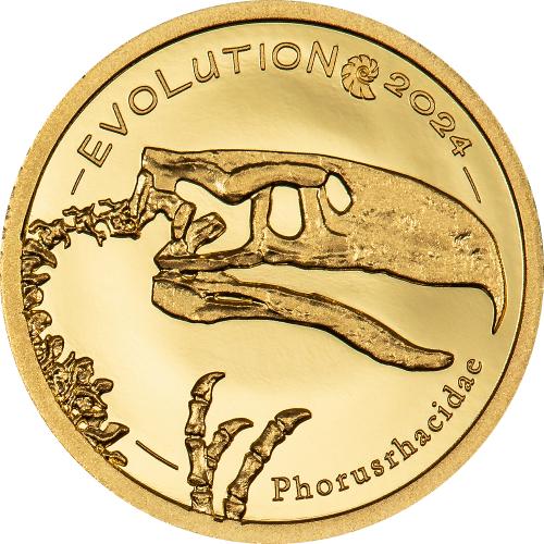 Mongolia 2024 1000 Togrog - GOLDEN AVES Evolution of Life gold coin