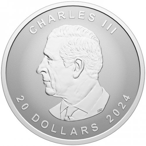 Canada 2024 20$ Maple Leaf Ultra High Relief 1 Oz silver coin