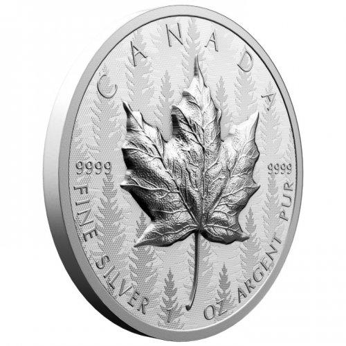 Canada 2024 20$ Maple Leaf Ultra High Relief 1 Oz silver coin