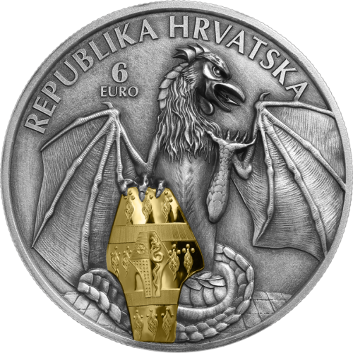 Croatia 2024 6euro TRSAT DRAGON 2 Oz silber Münze