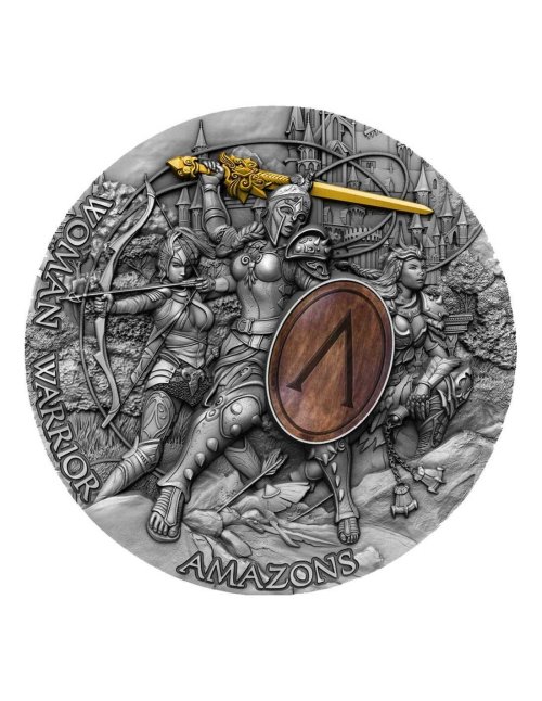 Niue 2019 5$ AMAZONS Woman Warrior 2 Oz  silver coin