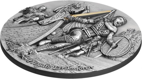 Niue 2021 5$ FREYDIS EIRIKSDOTTIR Vikings 2 Oz silver coin