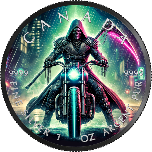 Canada 2024 5$ Grim Reaper Cyberpunk 1 Oz silver coin