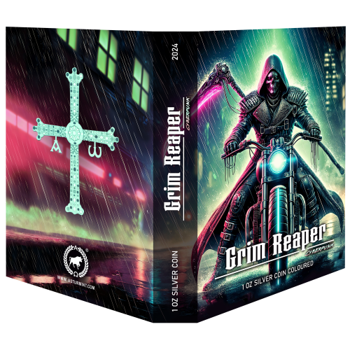 Canada 2024 5$ Grim Reaper Cyberpunk 1 Oz silver coin