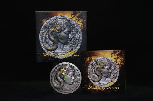 Cameroon 2025 2000 Francs MOTHER OF DRAGON Legends of Babylon 2 Oz silver coin
