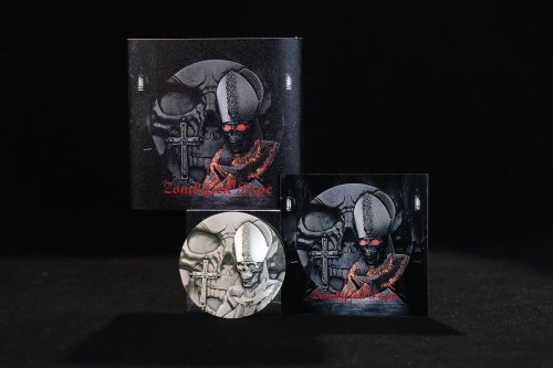 Cameroon 2025 2000 Francs ZOMBIFIED POPE Glow in the Dark 2 Oz silver coin