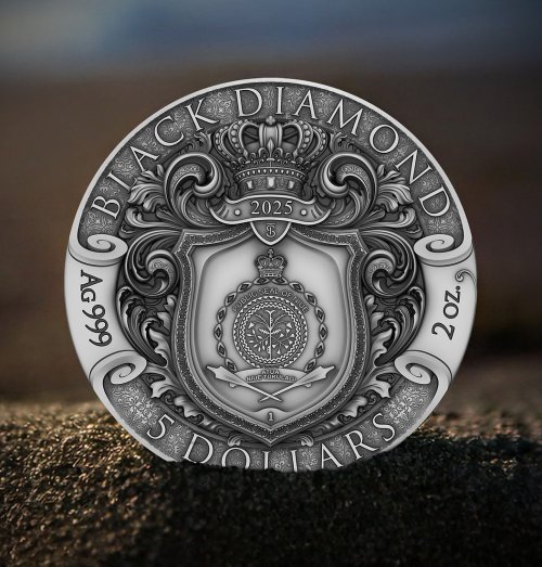 Niue 2025 5$ BLACK DIAMOND The Pirates 2 Oz silver coin