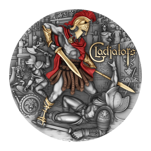 Niue 2024 5$ GLADIATORS 2 Oz silver coin