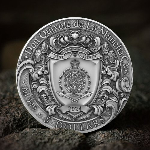 Niue 2024 5$ DON QUIXOTE DE LA MANCHA 2 Oz silver coin