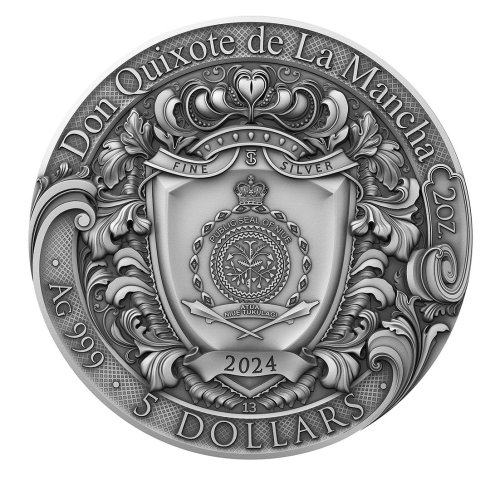 Niue 2024 5$ DON QUIXOTE DE LA MANCHA 2 Oz silver coin