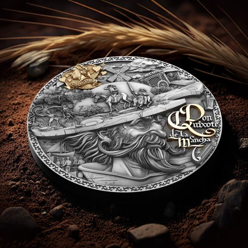 Niue 2024 5$ DON QUIXOTE DE LA MANCHA 2 Oz silver coin