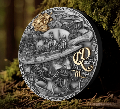Niue 2024 5$ DON QUIXOTE DE LA MANCHA 2 Oz silver coin