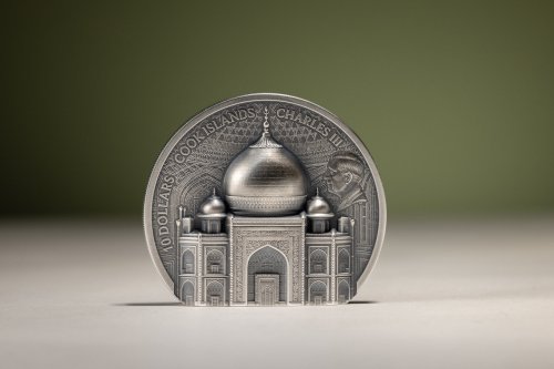 Cook Island 2025 10$ TAJ MAHAL Historical Monuments 2 Oz silver coin