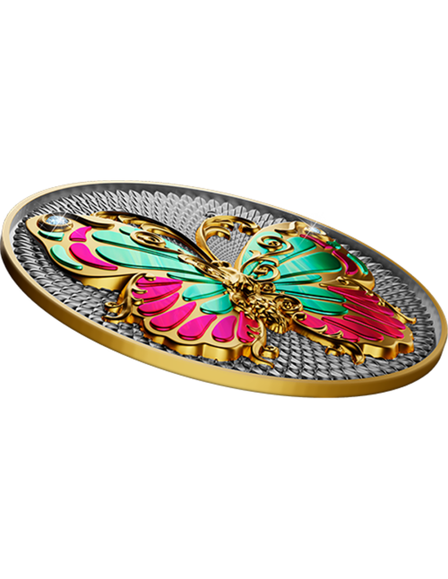 Niue 2023 5 Dollars Butterfly 2 Oz silver coin