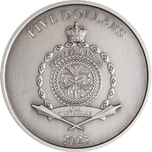 Niue 2023 5 Dollars Butterfly 2 Oz silver coin
