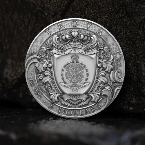 Niue 2024 5 $ TROYA 2 Oz silver coin