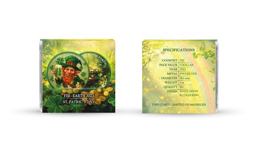 Fiji 2022 1$ - St. Patrick’s Day 1 Oz silver coin