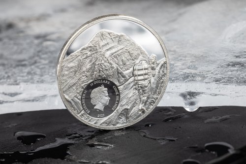 Cook Islands 2023 10$ MOUNT EVEREST First Ascent 2 Oz silver coin