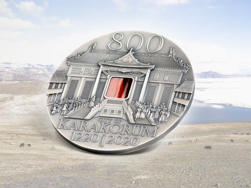 Mongolia 2020 5000 Togrog - KARAKORUM 800th Anniversary 2 Oz silver coin