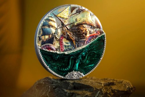 Cook Islands 2025 20$ SEA MONSTER Underwater Fantasy 3 Oz silver coin