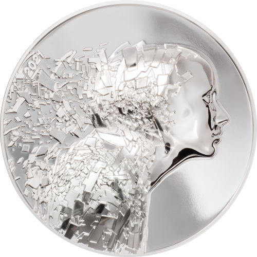 Cook Islands 2021 20$ SILVER BURST 3 Oz silver coin