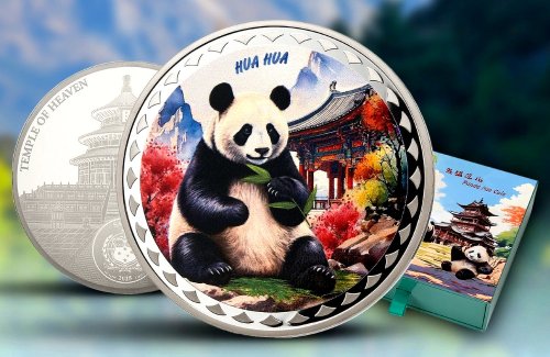 Samoa 2025 2$ HUA HUA Panda 1 Oz silver coin