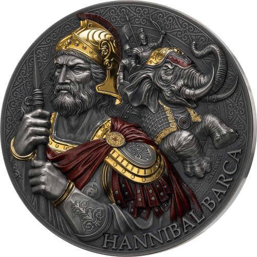 Cameroon 2025 5000 Francs HANNIBAL BARCA Great Commanders 5 Oz silver coin