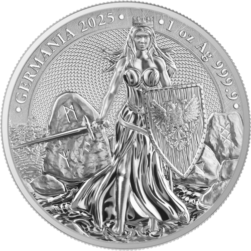 Germania 2025 5 Mark- Lady Germania 1 Oz silver coin