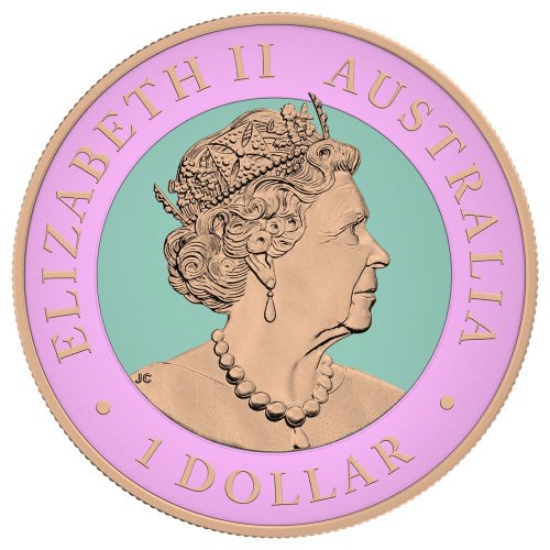 Australia 2022 1$ Koala Pink 1 Oz silver coin