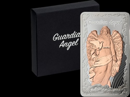 Equatorial Guinea 2024 1000 Francs Guardian Angel 1 Oz  silver coin