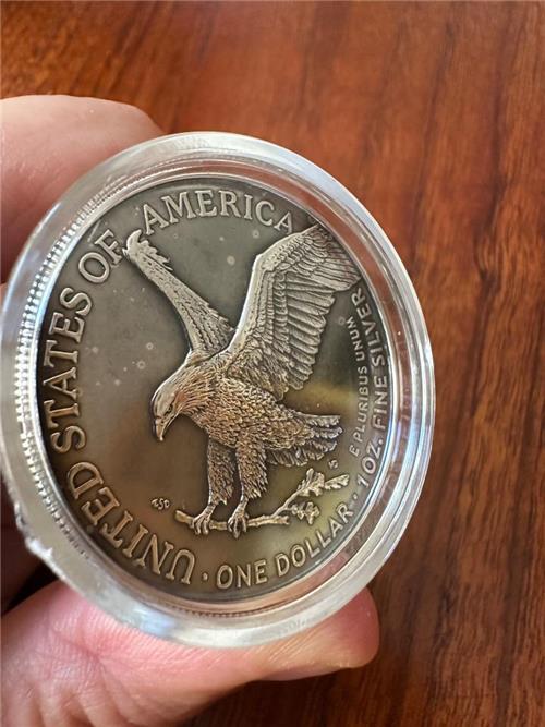 USA 2024 5$ American Eagle-BULL 1 Oz Exclusive silver coin