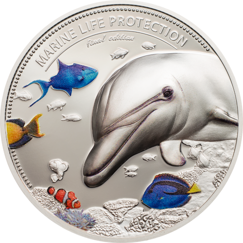 Palau 2017 2x10$ Marine Life Protection SET Dolphin and Sea Horse Silver Coin